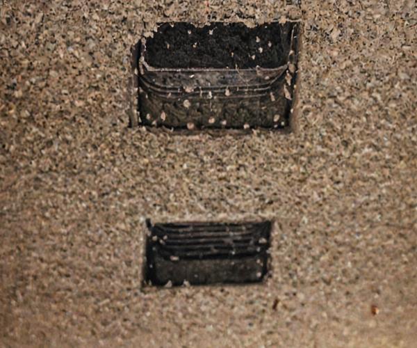 Clean air ducts showing the difference professional cleaning makes