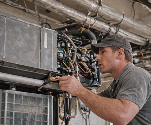 Professional HVAC installation showing quality workmanship and proper techniques